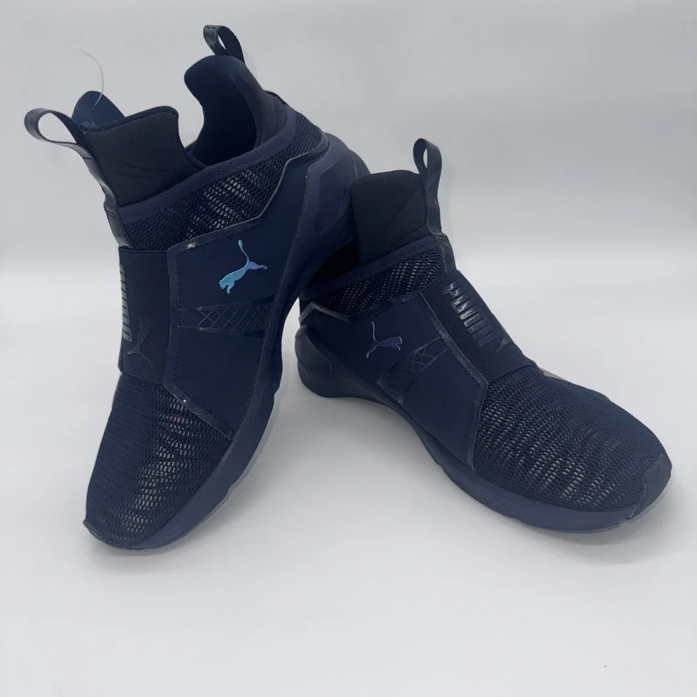 Puma Womens Blue Indigo and‎ Allure Fierce Core Running Shoes Size 7C